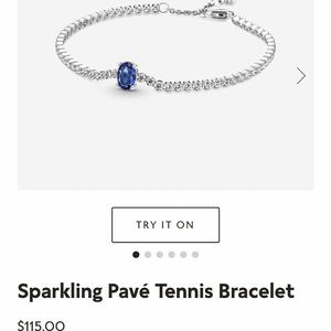 Pandora sparkling pave tennis bracelet